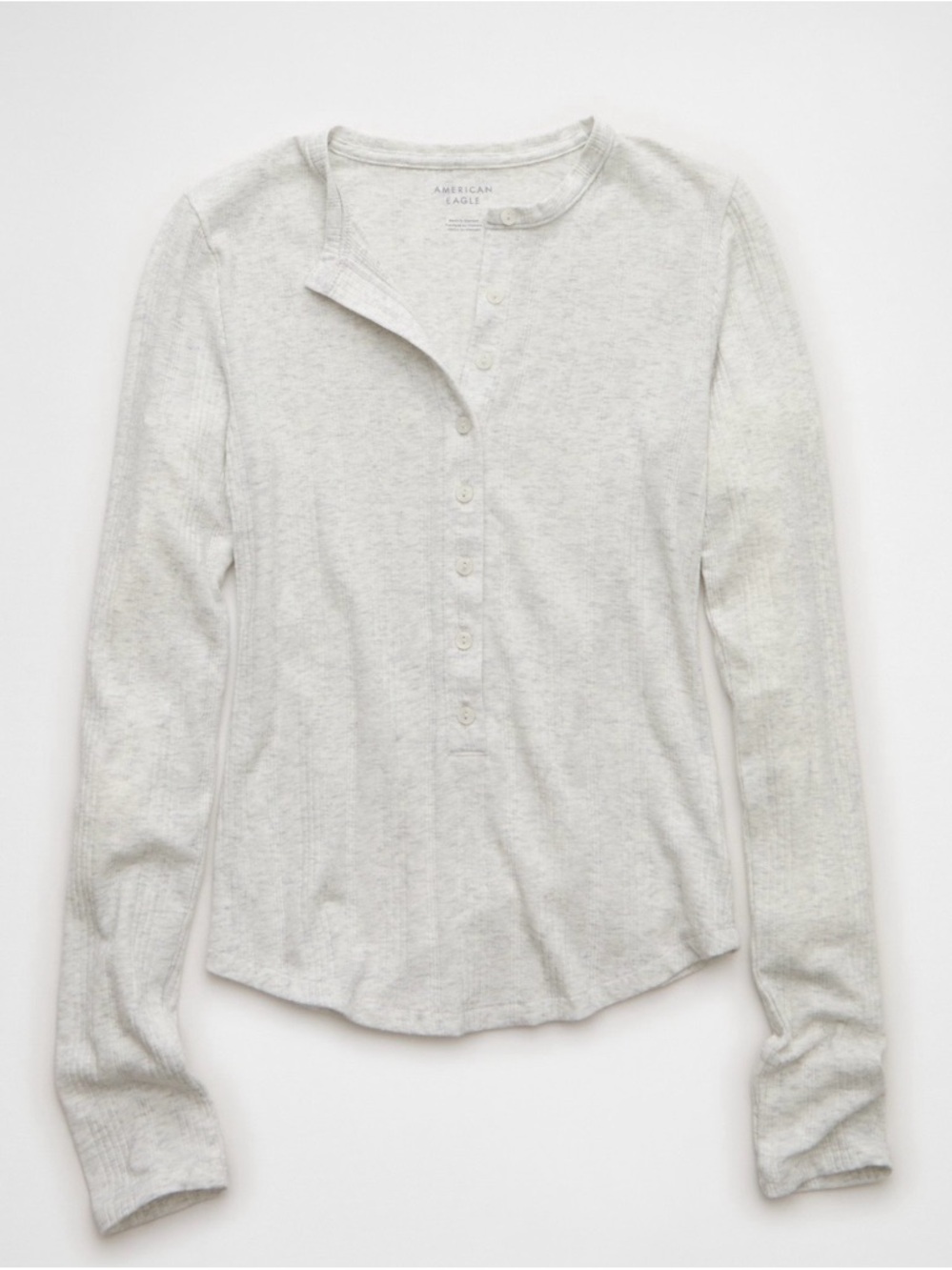 2 AE Long Sleeve Henley T-Shirt